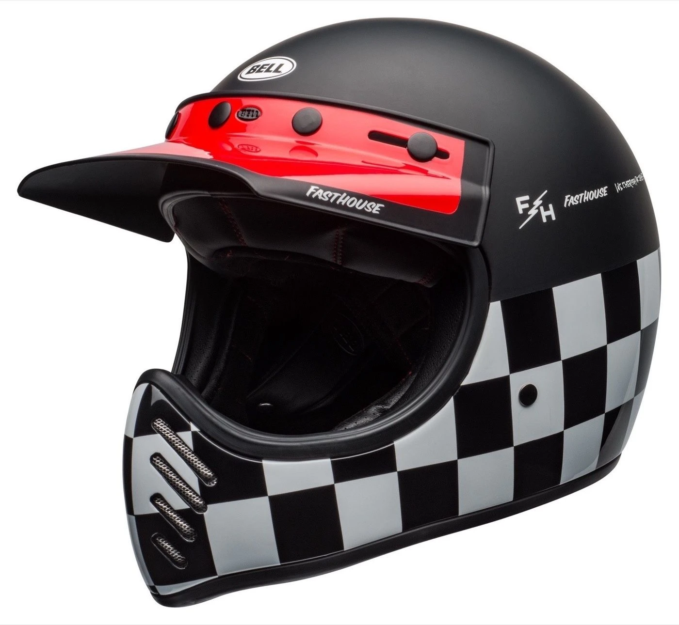 Moto-3 Fasthouse Checkers Motorhelm 3 Moto-3 Fasthouse Checkers Motorhelm