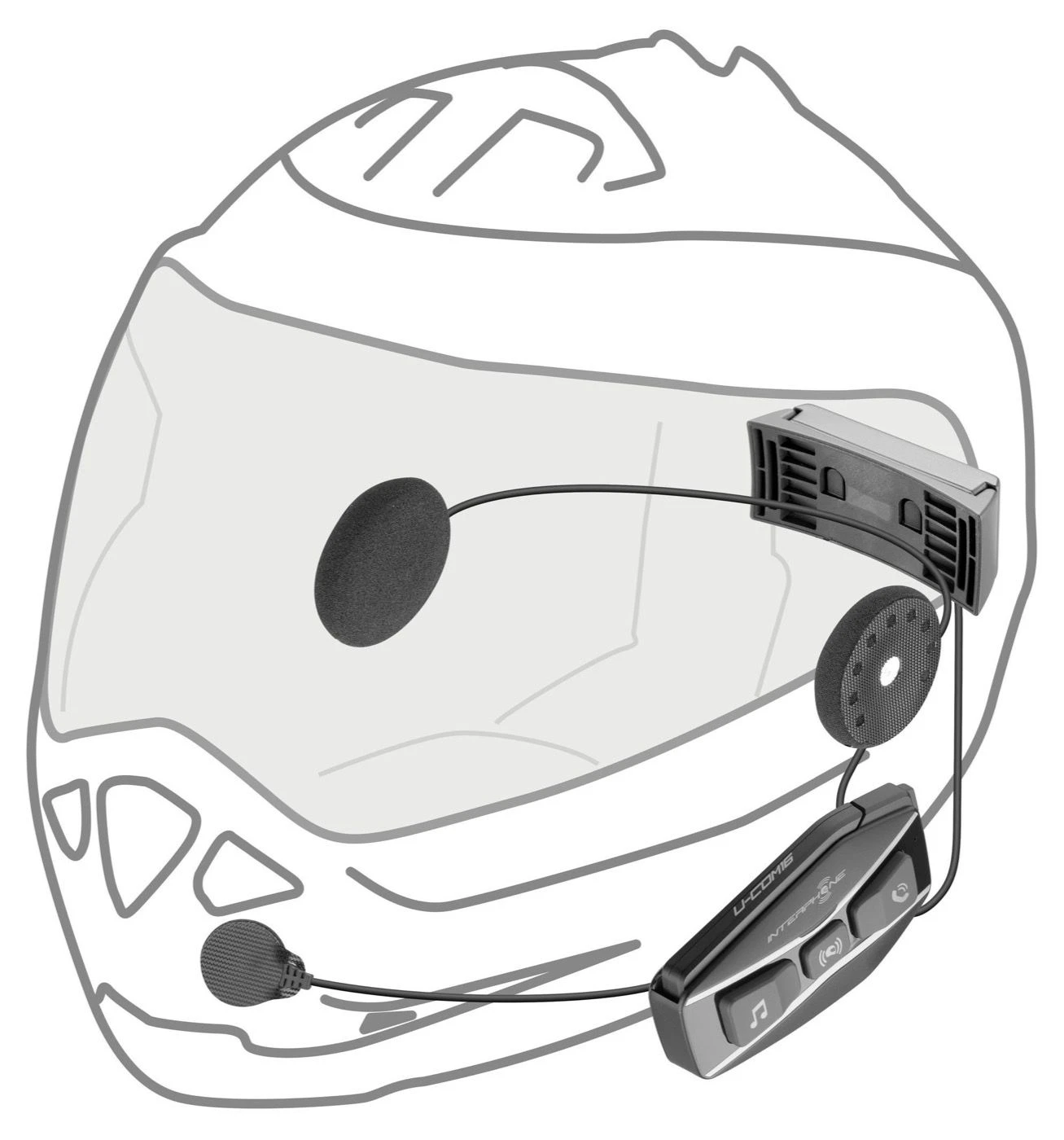 Richa U-COM 16 Mesh Headset 6 Richa U-COM 16 Mesh Headset - Afbeelding 4